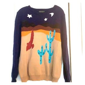 Cute Western Knit Sweater Coach-inspired